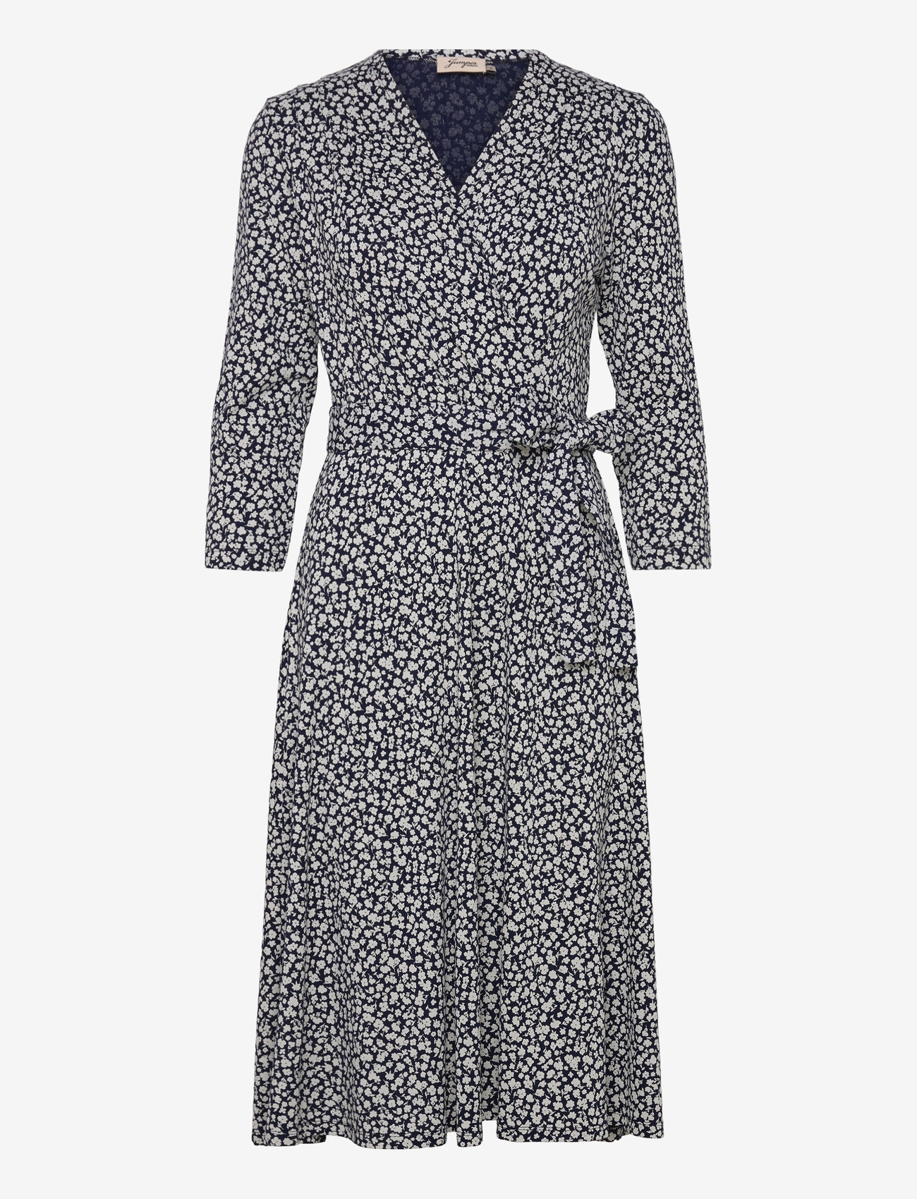 Jumperfabriken - Celia Dress - omlottklänningar - navy - 1