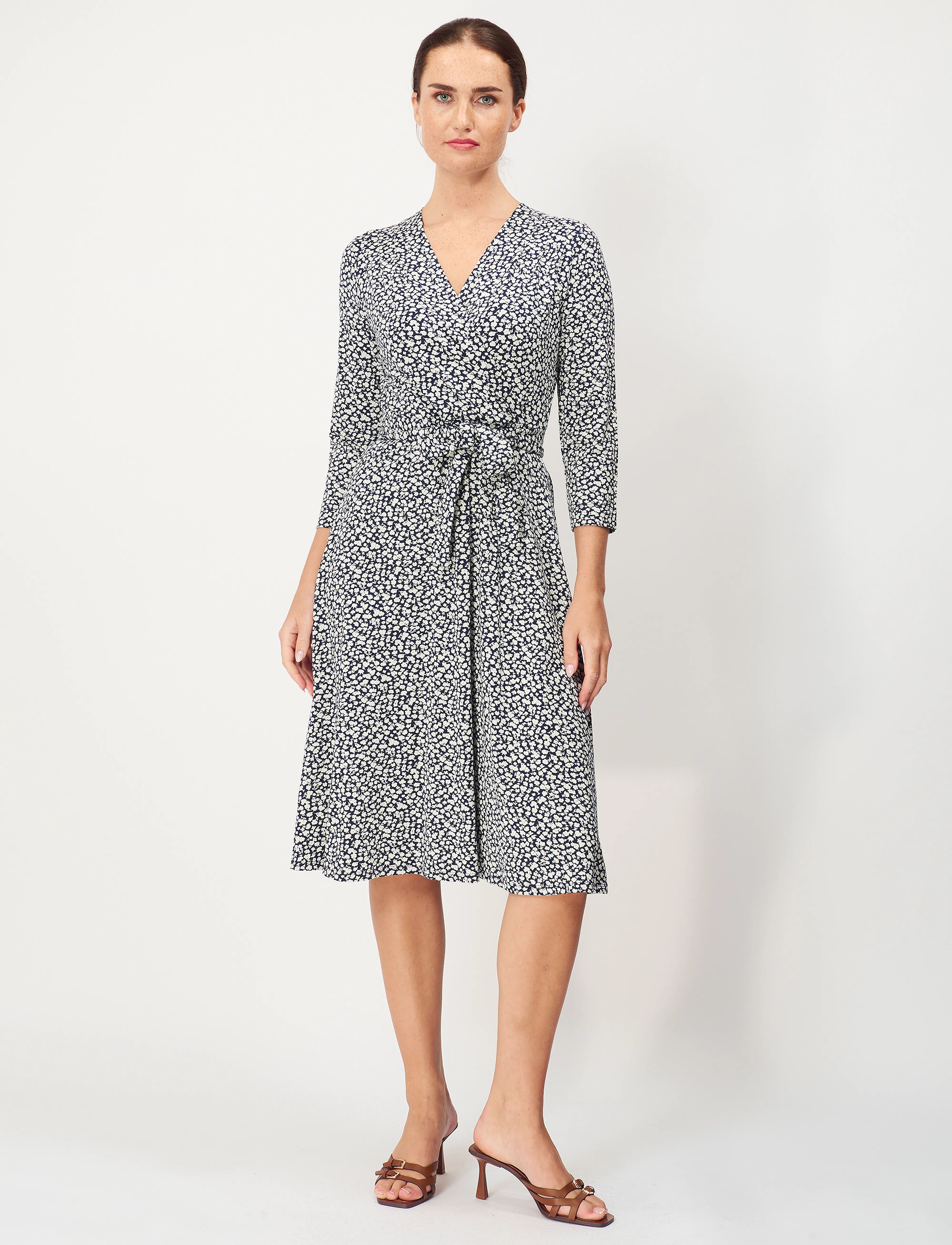 Jumperfabriken Celia Dress, XS, Dresses, Marineblau - Wrap Frauen