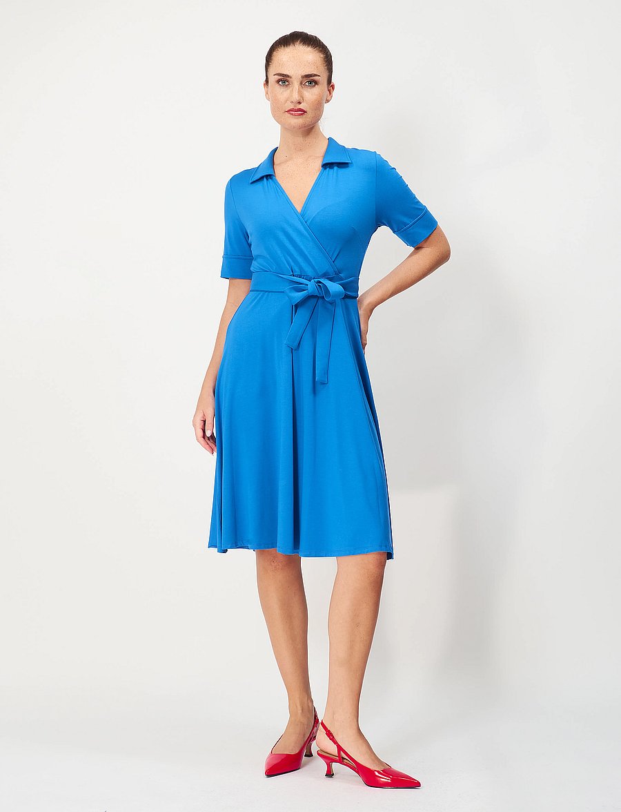 Jumperfabriken - Demi Dress - wickelkleider - blue - 0