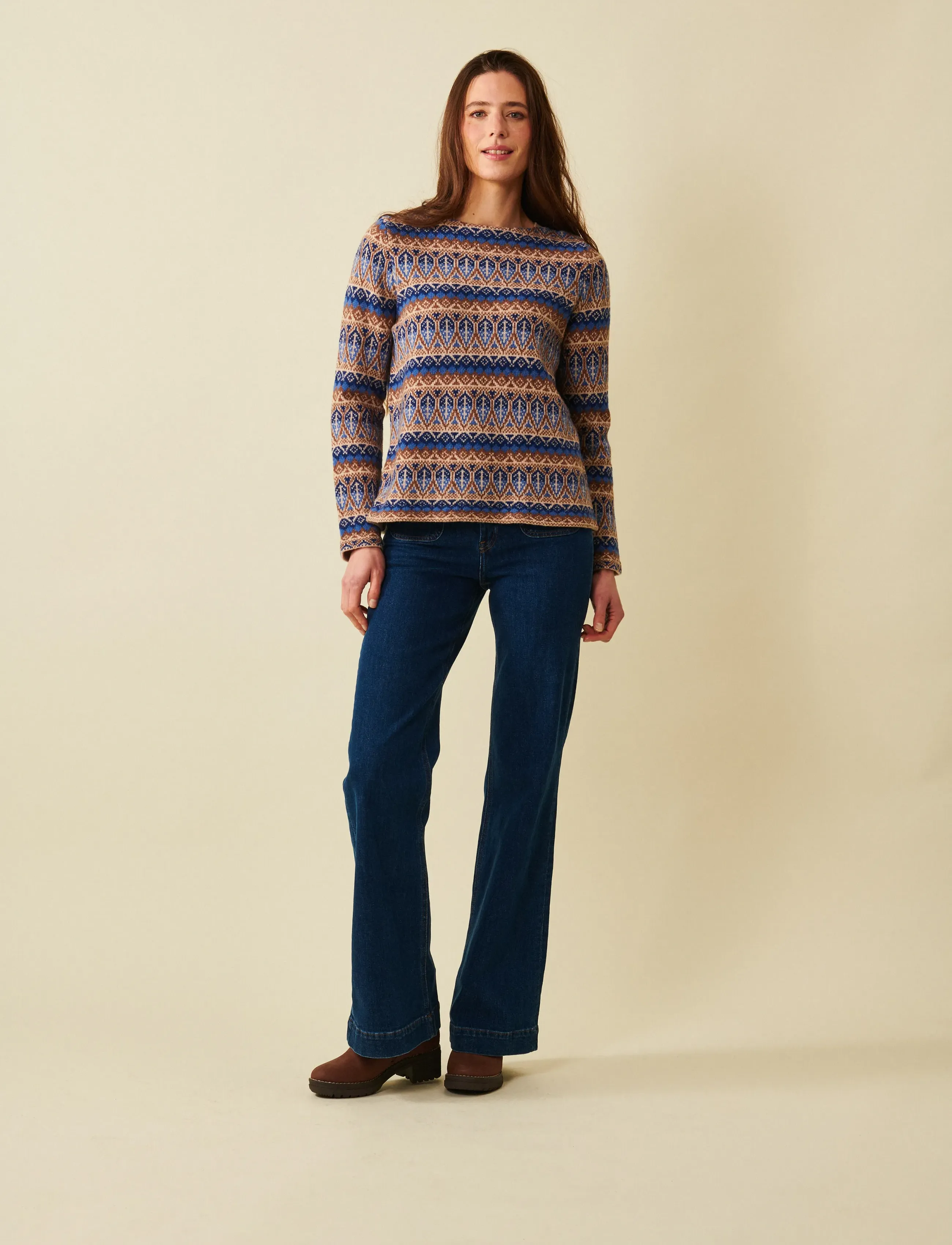 Jumperfabriken Celeste Jumper, S, Knitwear, Blau - Jumpers, Frauen