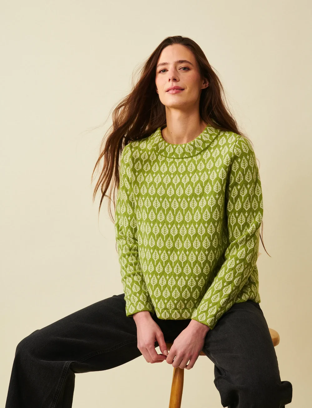 Jumperfabriken - Sarali Jumper - stickade tröjor - lightgreen - 3