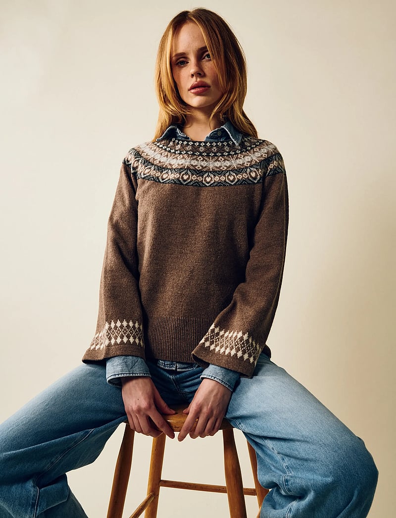 Jumperfabriken - Vera Jumper - sviitrid - brown - 3