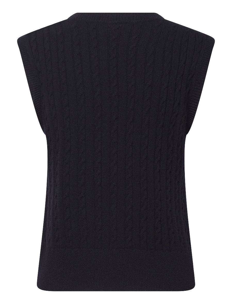 Jumperfabriken - Ria Vest - strikveste - navy - 2