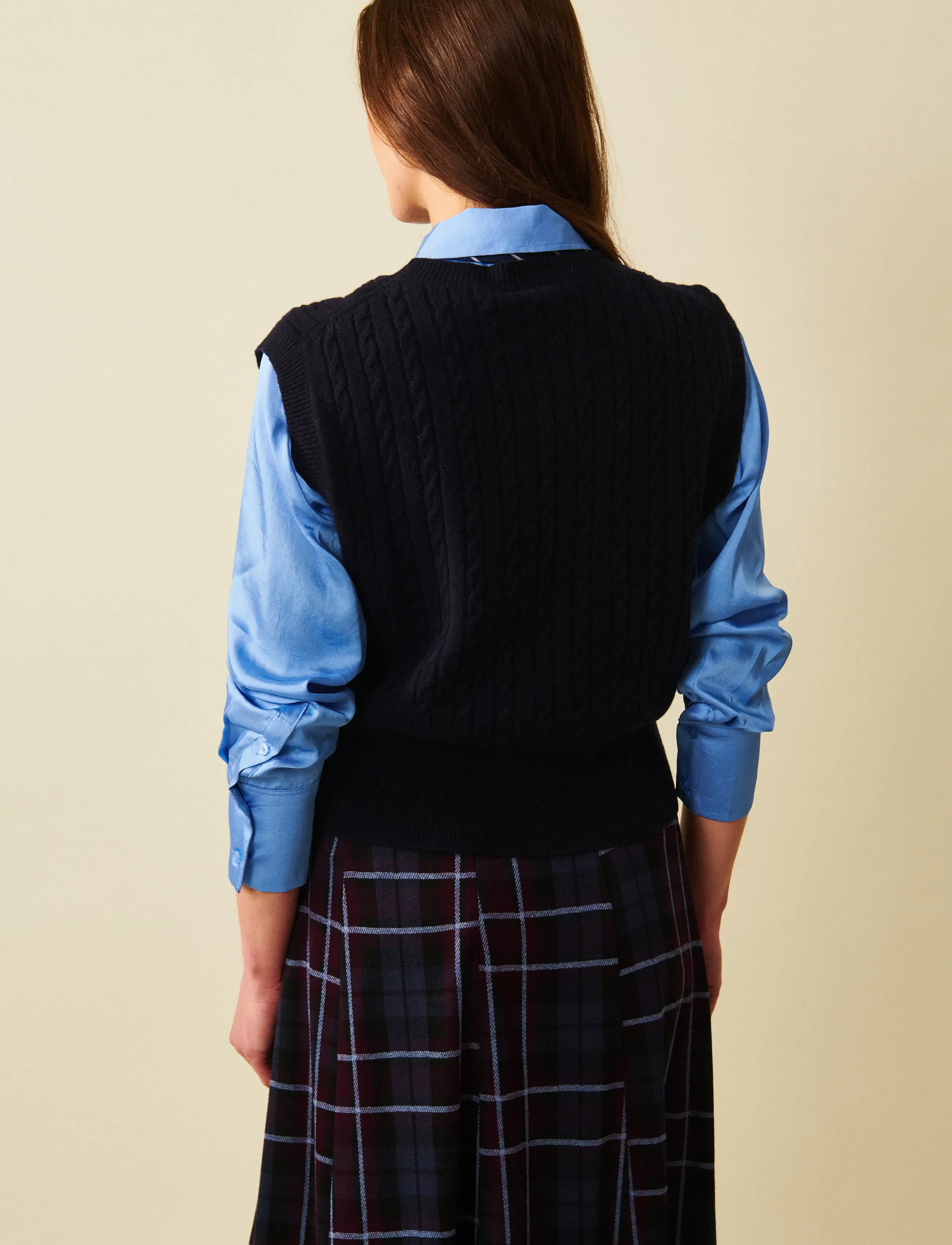 Jumperfabriken - Ria Vest - strikveste - navy - 3
