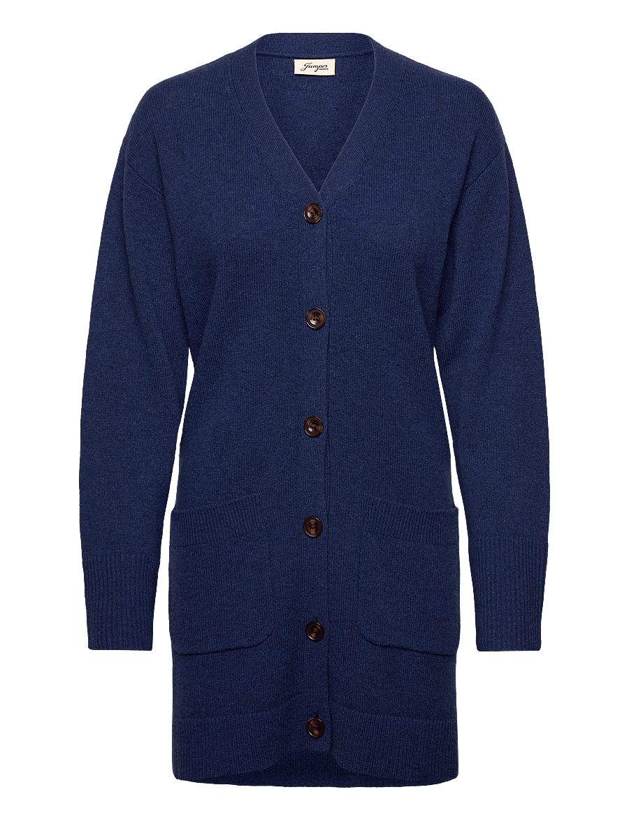 Jumperfabriken - Asta Cardigan - cardigans - midnight blue - 1