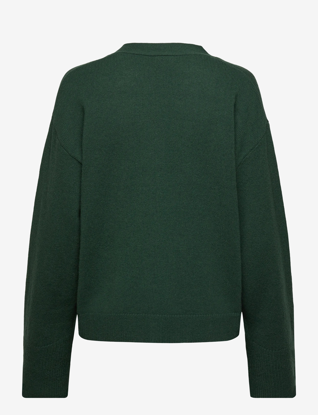 Jumperfabriken - Estrid cardigan - koftor - green - 2