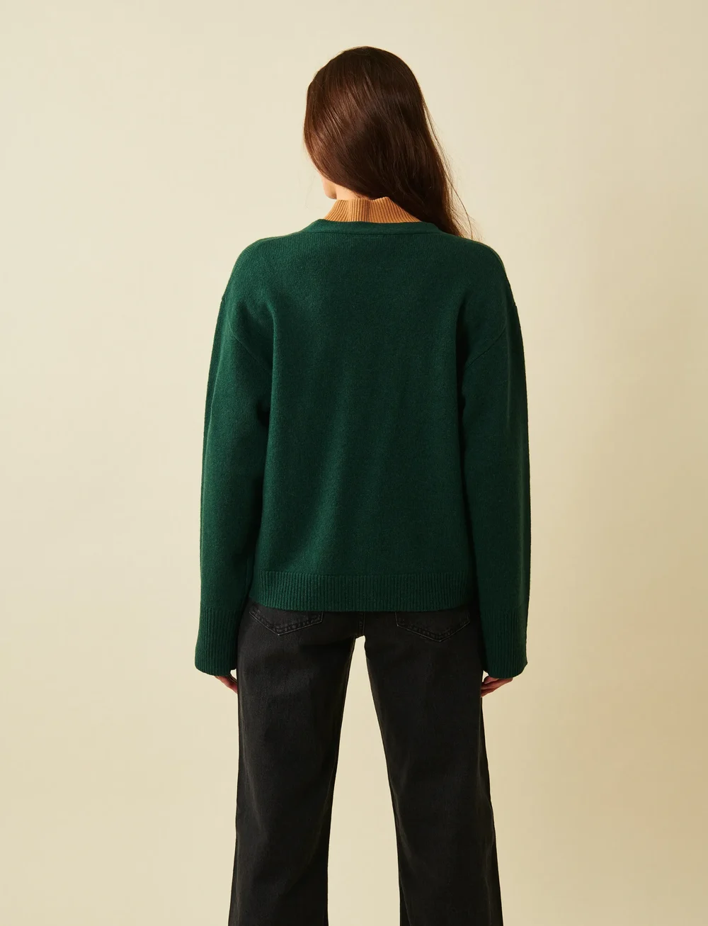 Jumperfabriken - Estrid cardigan - koftor - green - 4