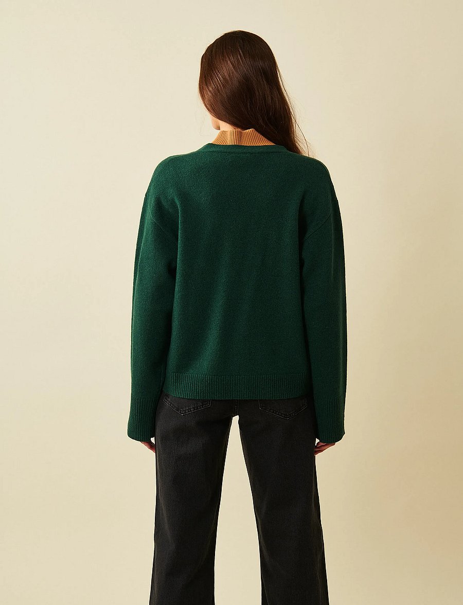 Jumperfabriken - Estrid cardigan - swetry rozpinane - green - 4