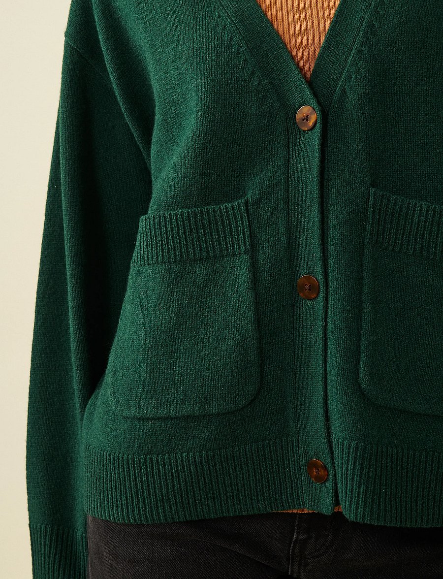 Jumperfabriken - Estrid cardigan - swetry rozpinane - green - 5