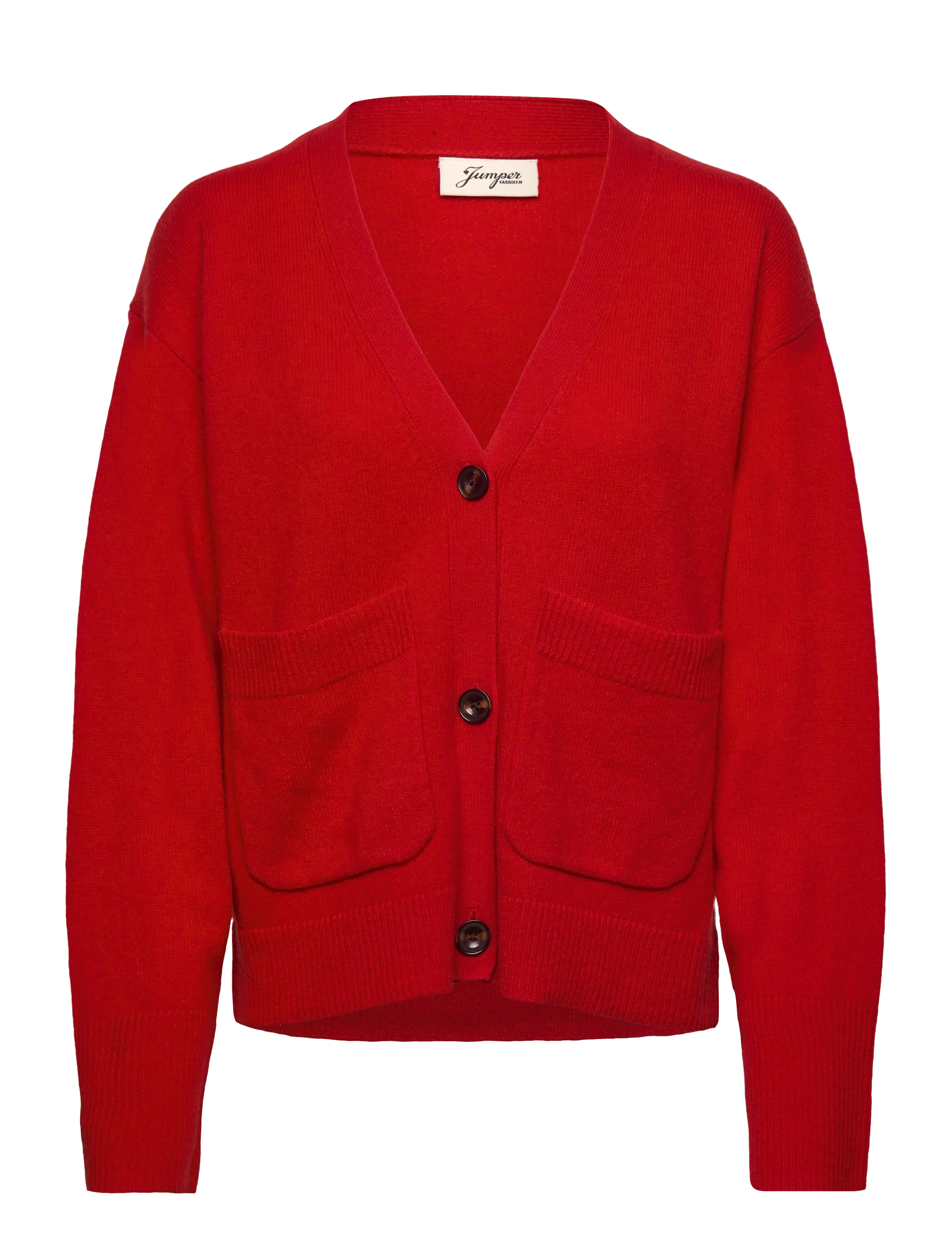 JUMPERFABRIKEN Estrid Cardigan Rot - XS - Damen