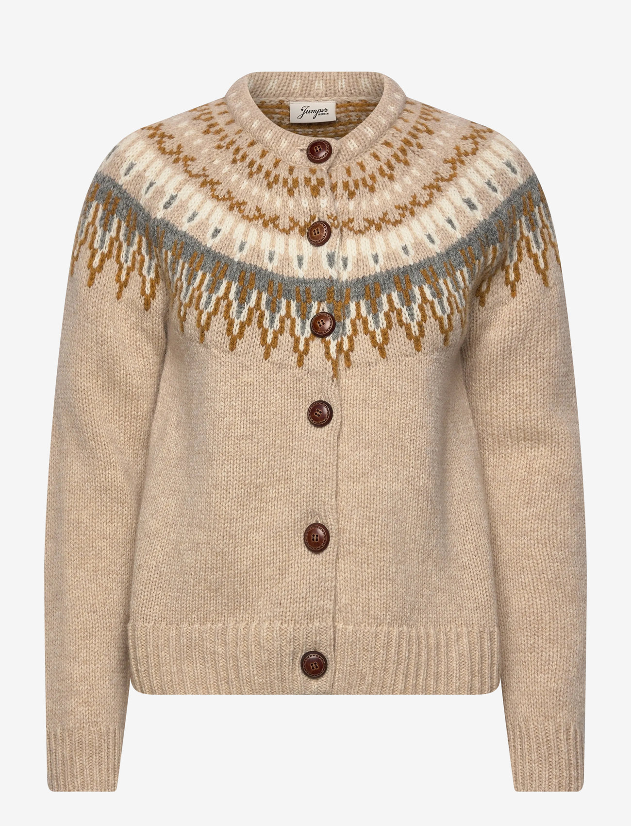 Jumperfabriken - Joelle Cardigan - cardigans - beige - 1
