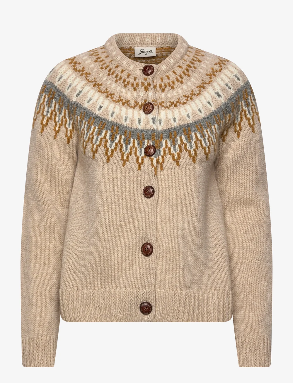 Jumperfabriken - Joelle Cardigan - cardigans - beige - 1