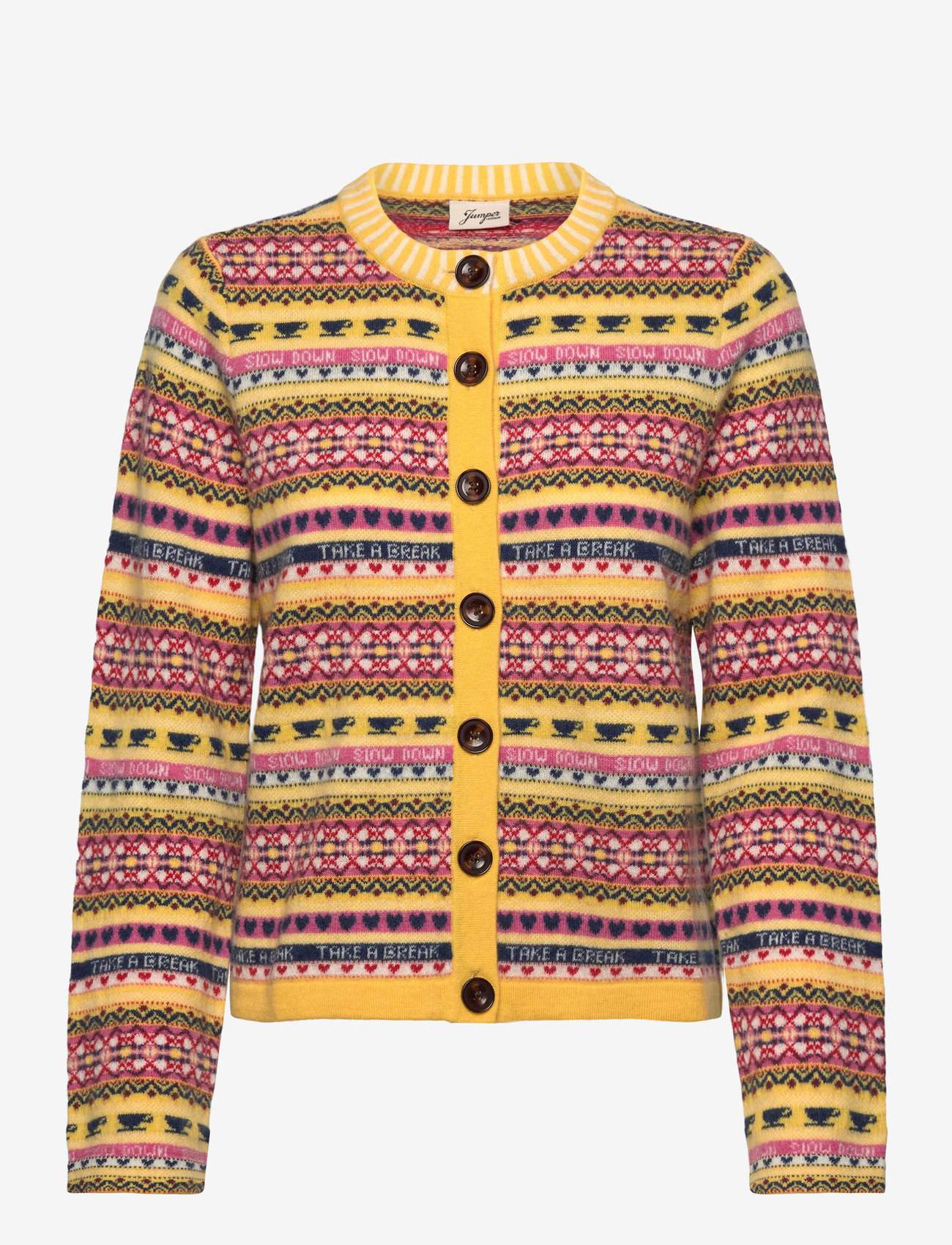 Jumperfabriken - AnnaLisa Cardigan - koftor - yellow - 1