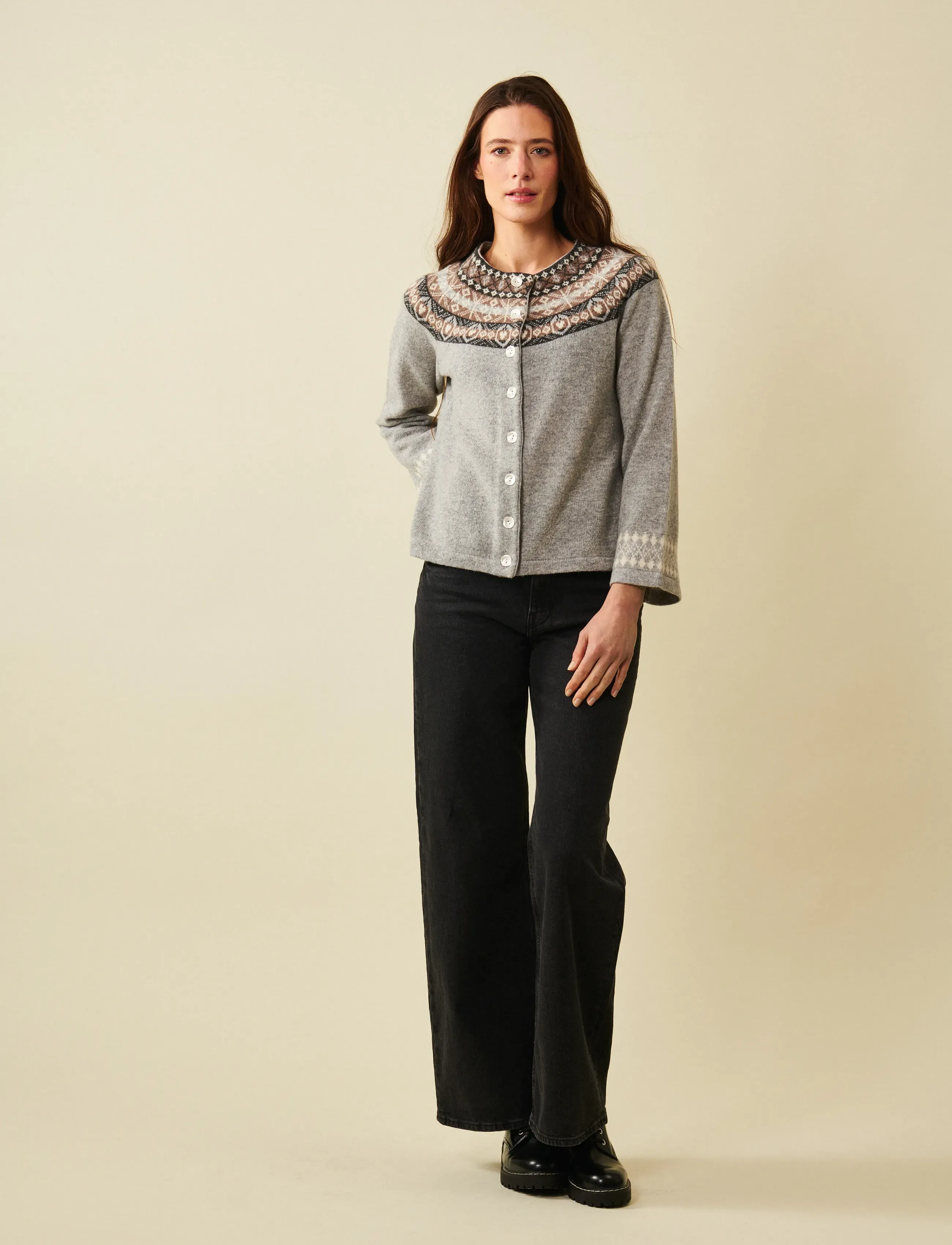 Jumperfabriken - Vendela cardigan - grey - 4