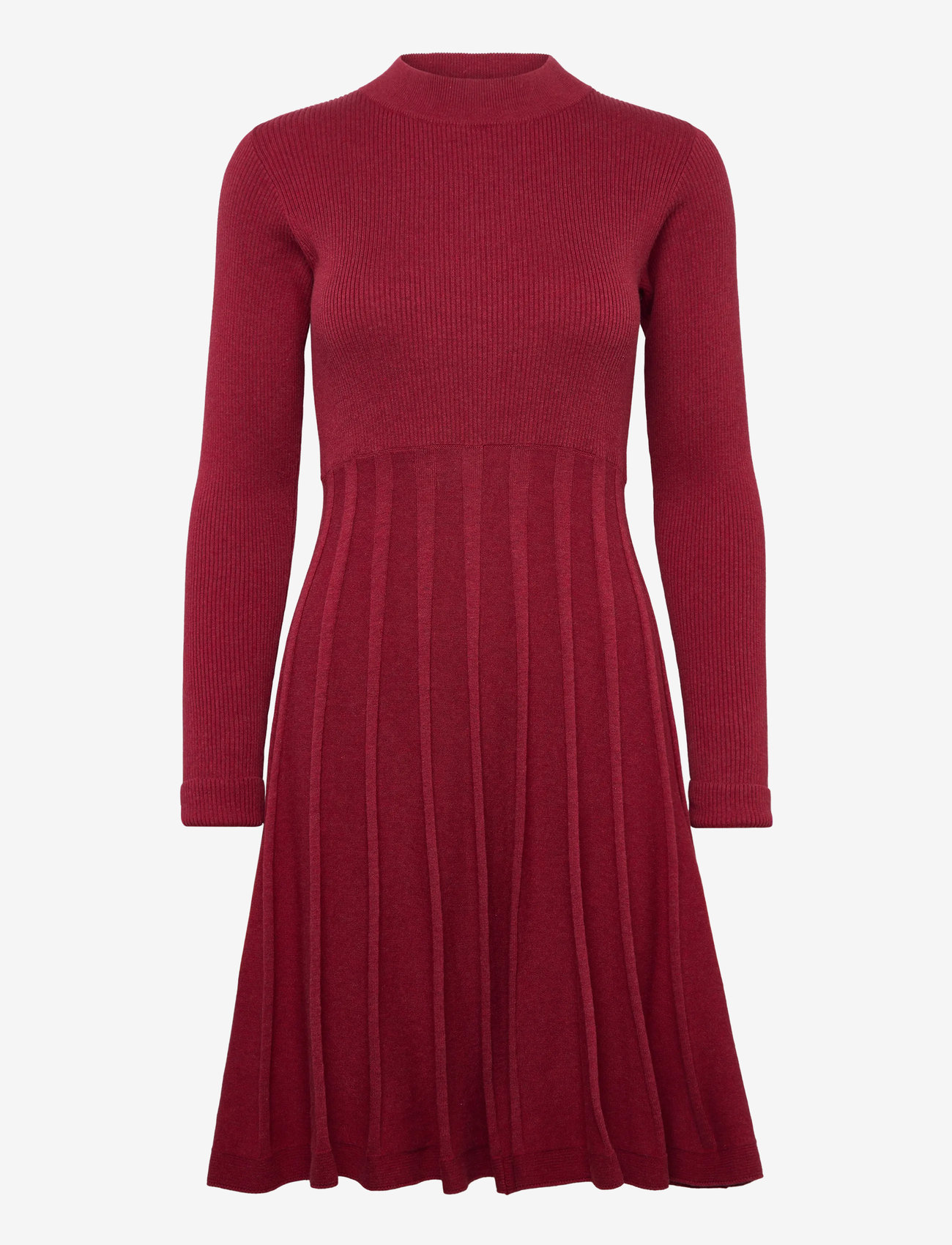 Jumperfabriken - Henna Dress - knitted dresses - dark red - 0