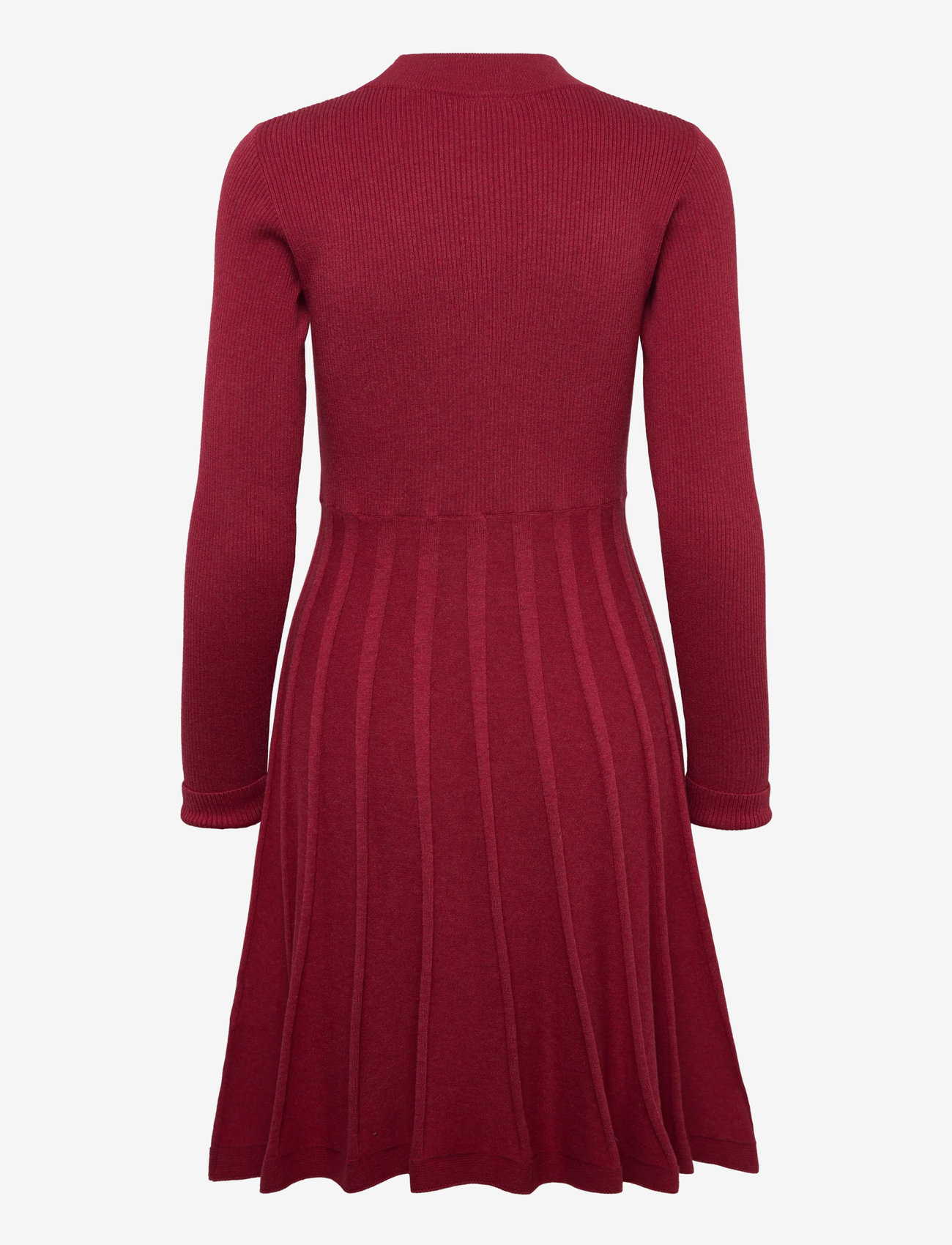 Jumperfabriken - Henna Dress - knitted dresses - dark red - 1