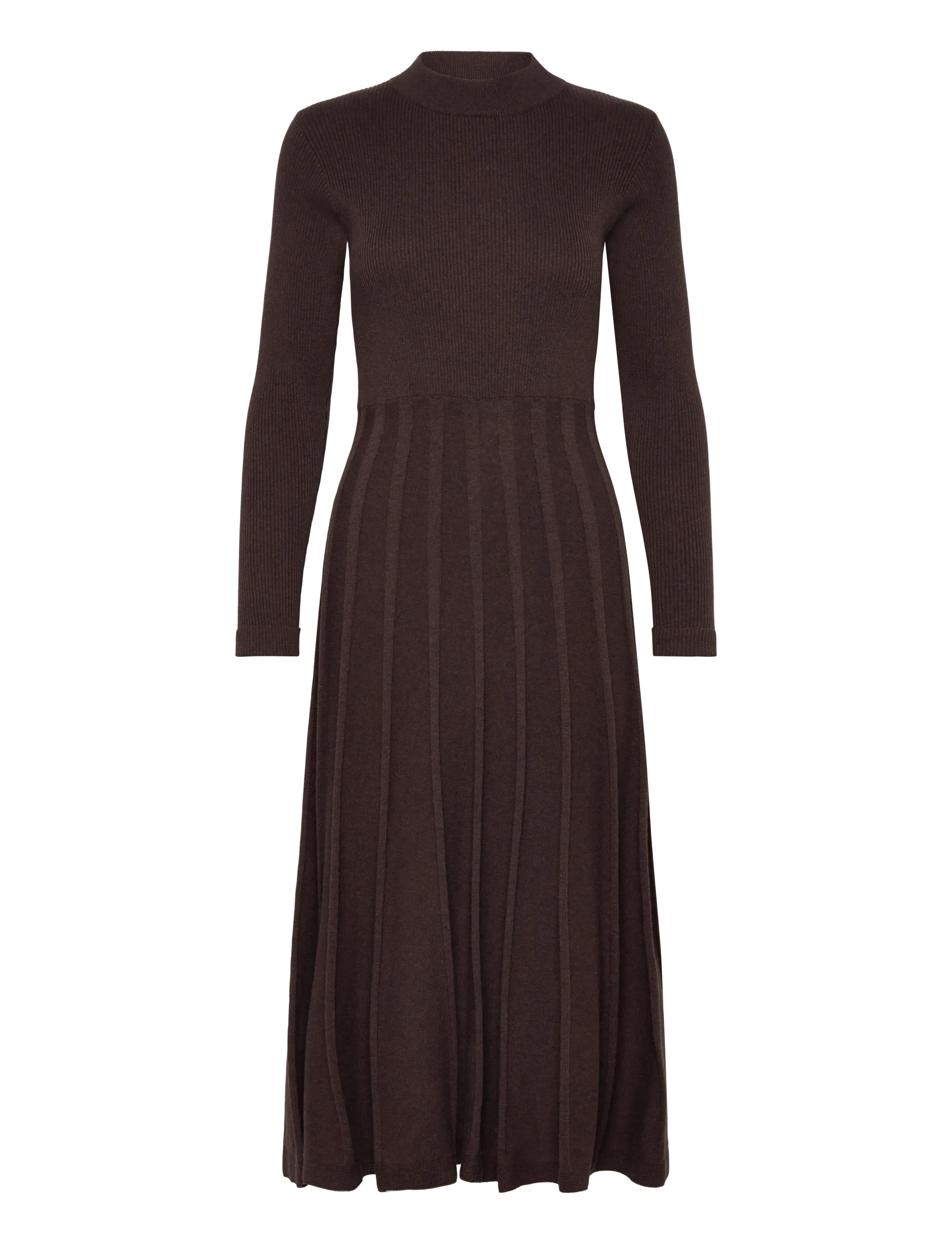 Jumperfabriken Joanne Dress - Transitional Layering - BROWN / brown