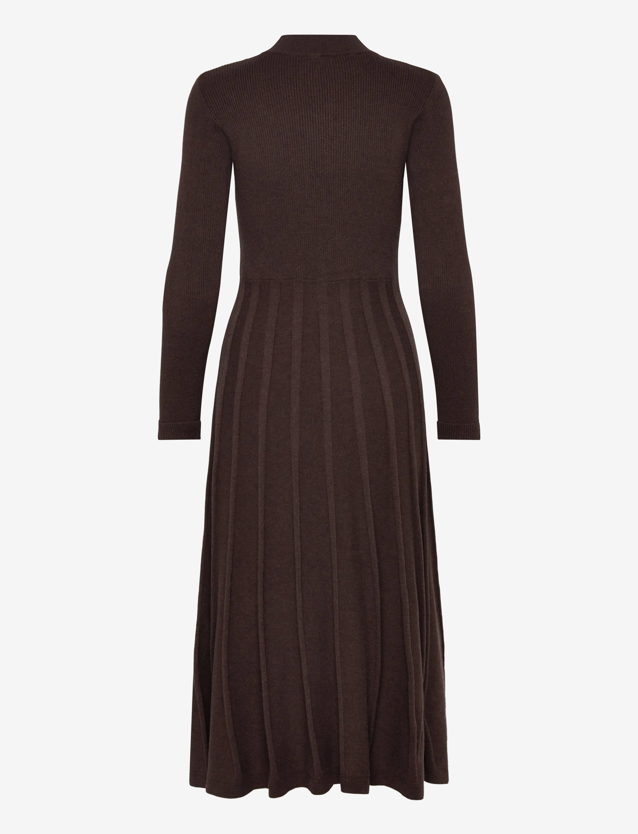 Jumperfabriken - Joanne Dress - knitted dresses - brown - 1