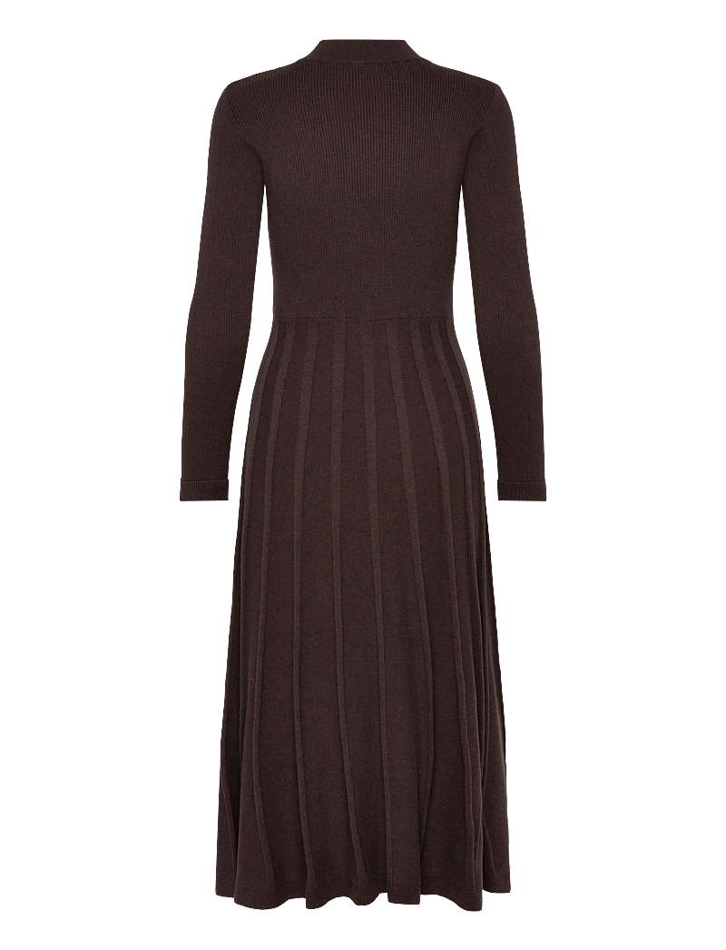 Jumperfabriken - Joanne Dress - knitted dresses - brown - 1