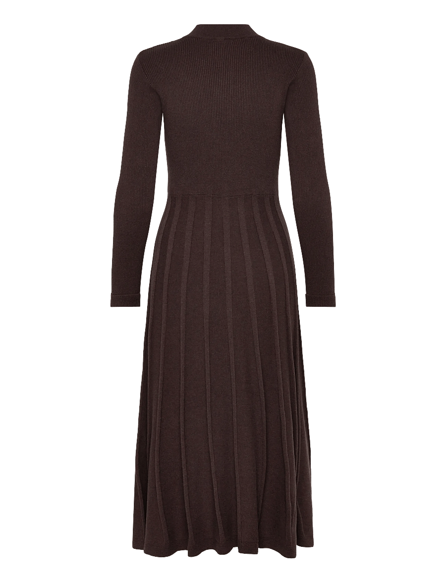 Jumperfabriken - Joanne Dress - strikkjoler - brown - 1