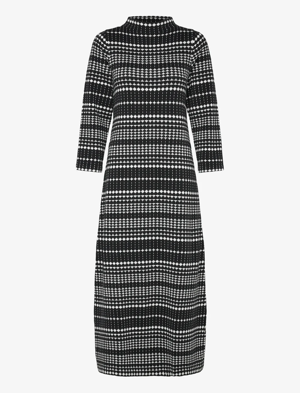 Jumperfabriken - Wednesday Dress - stickade klänningar - black - 0