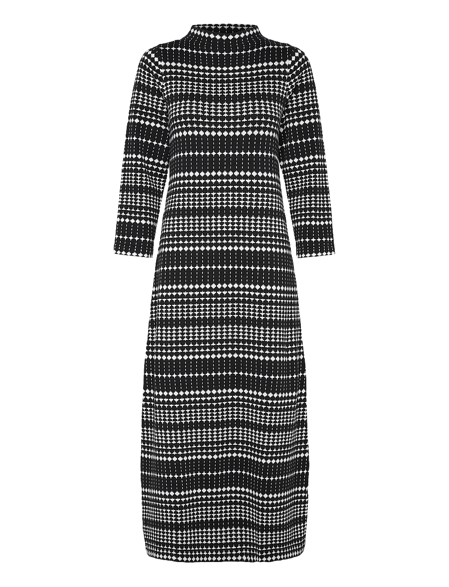 Jumperfabriken - Wednesday Dress - prjónaðir kjólar - black - 0