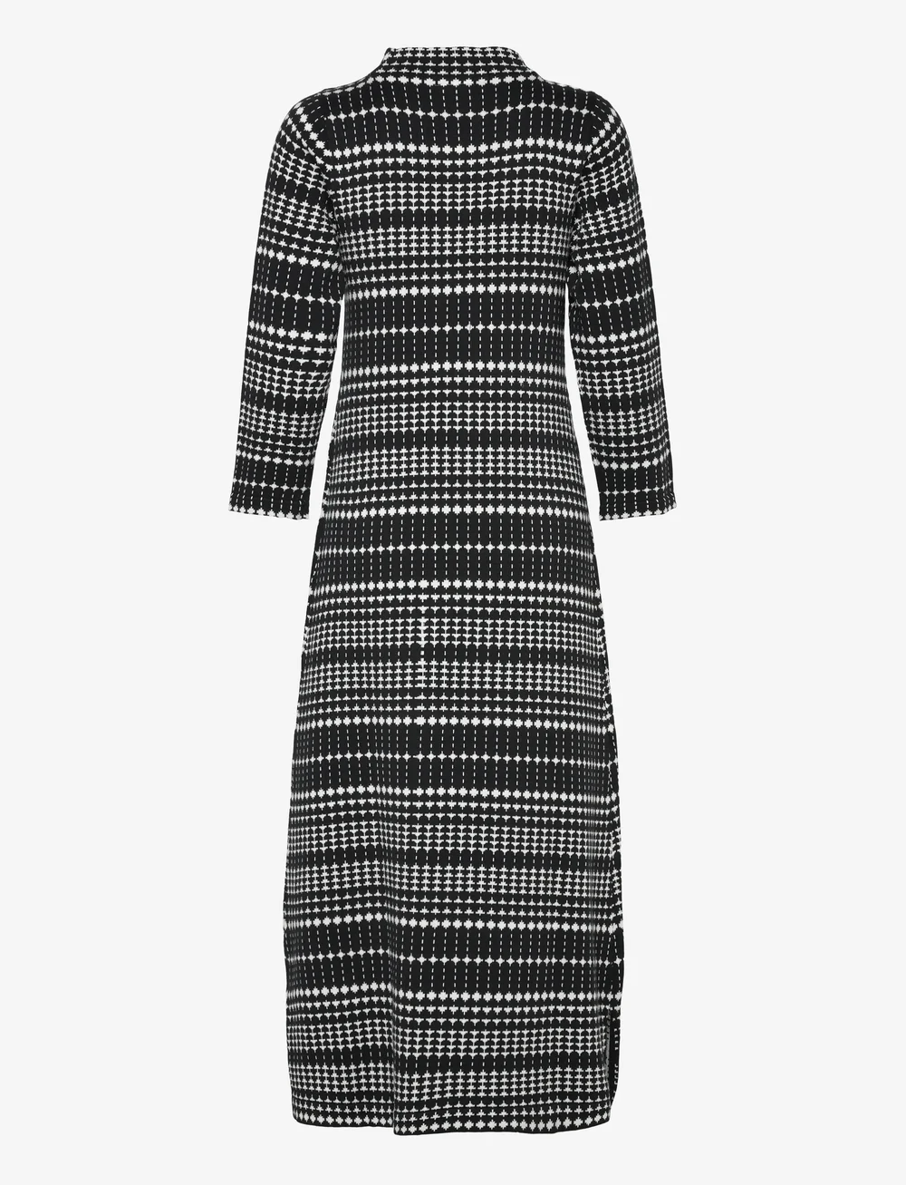 Jumperfabriken - Wednesday Dress - stickade klänningar - black - 1