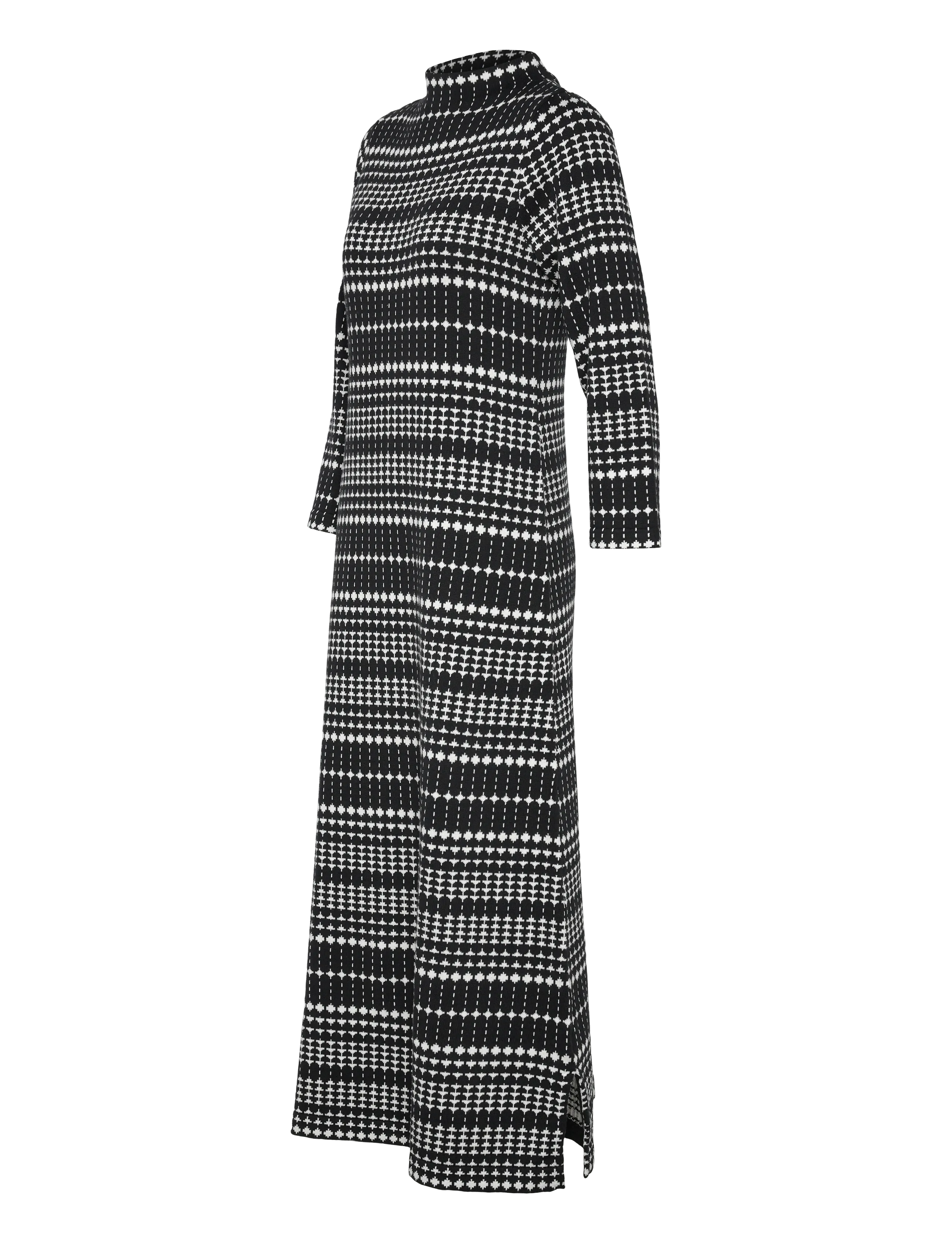 Jumperfabriken - Wednesday Dress - knitted dresses - black - 2