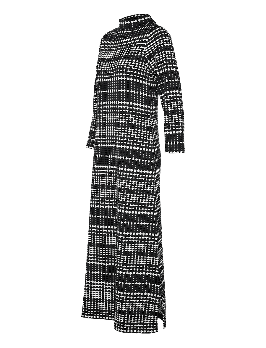 Jumperfabriken - Wednesday Dress - prjónaðir kjólar - black - 2