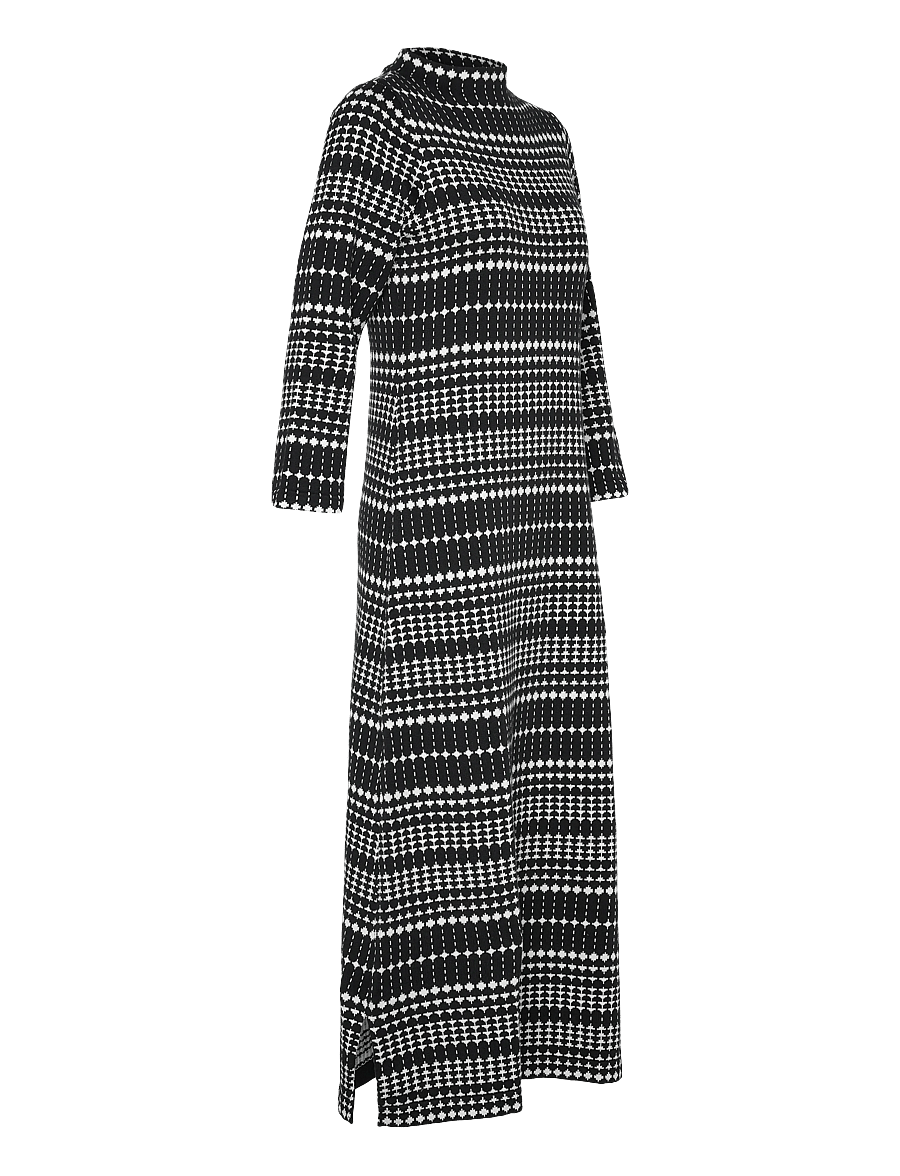 Jumperfabriken - Wednesday Dress - prjónaðir kjólar - black - 3