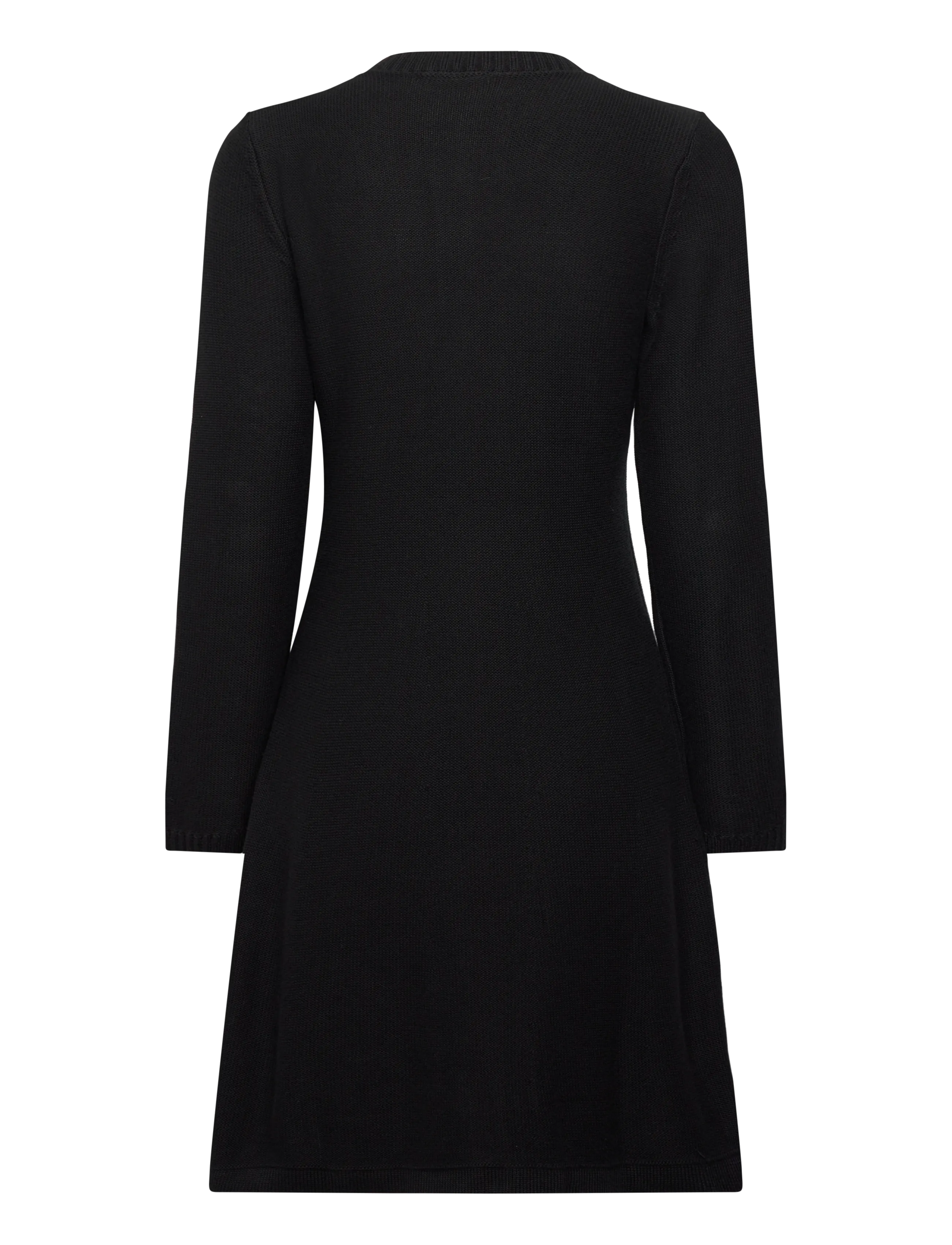 Jumperfabriken - Roxa Dress - stickade klänningar - black - 2