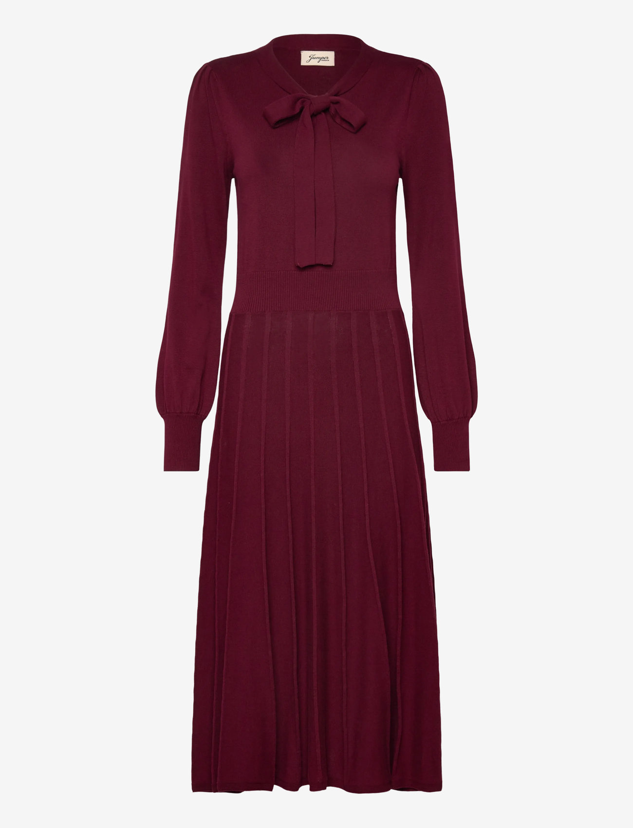 Jumperfabriken - Valerie Dress - knitted dresses - burgundy - 0