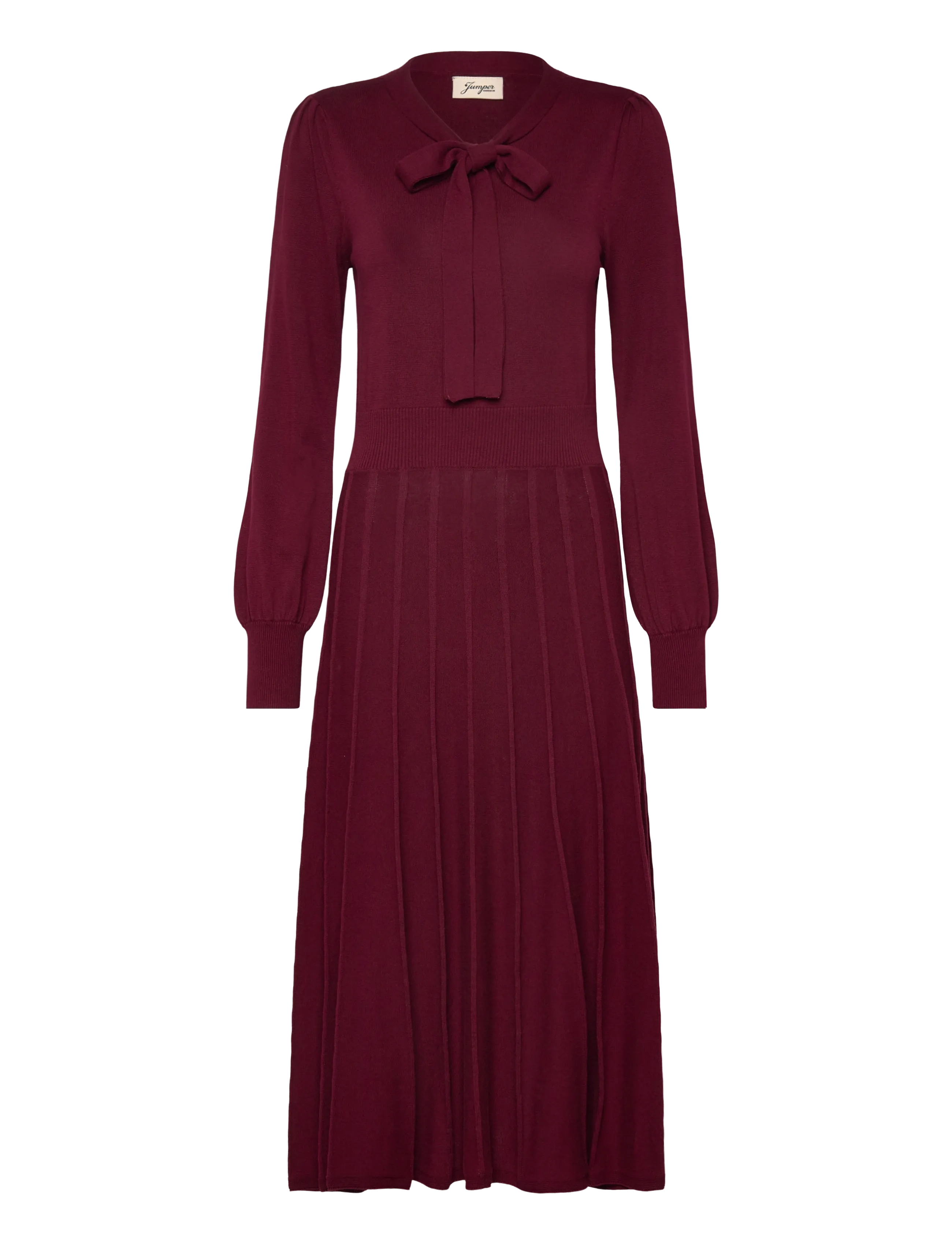 Jumperfabriken Valerie Dress - Damen - BURGUNDY / burgundy