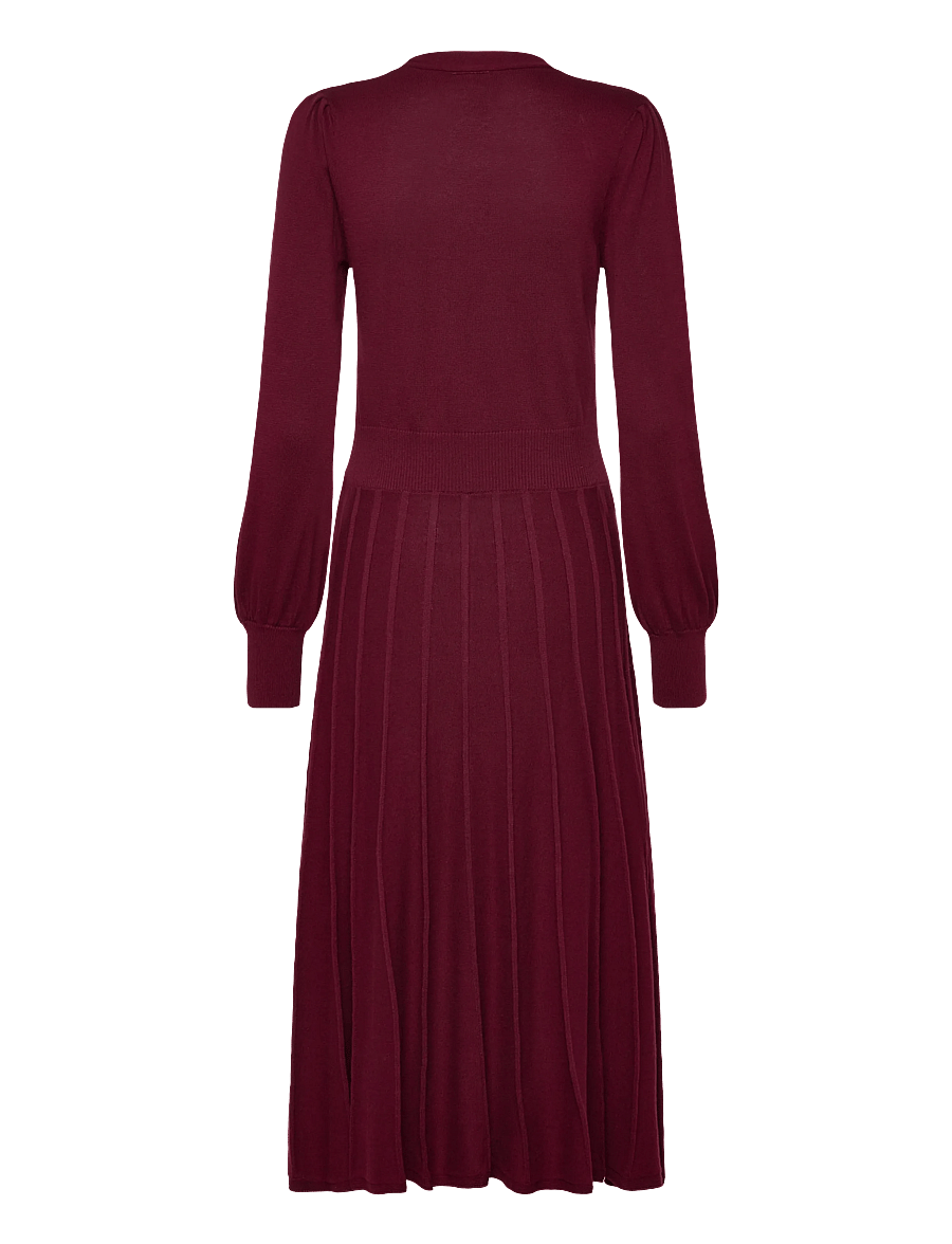 Jumperfabriken - Valerie Dress - strikkjoler - burgundy - 1