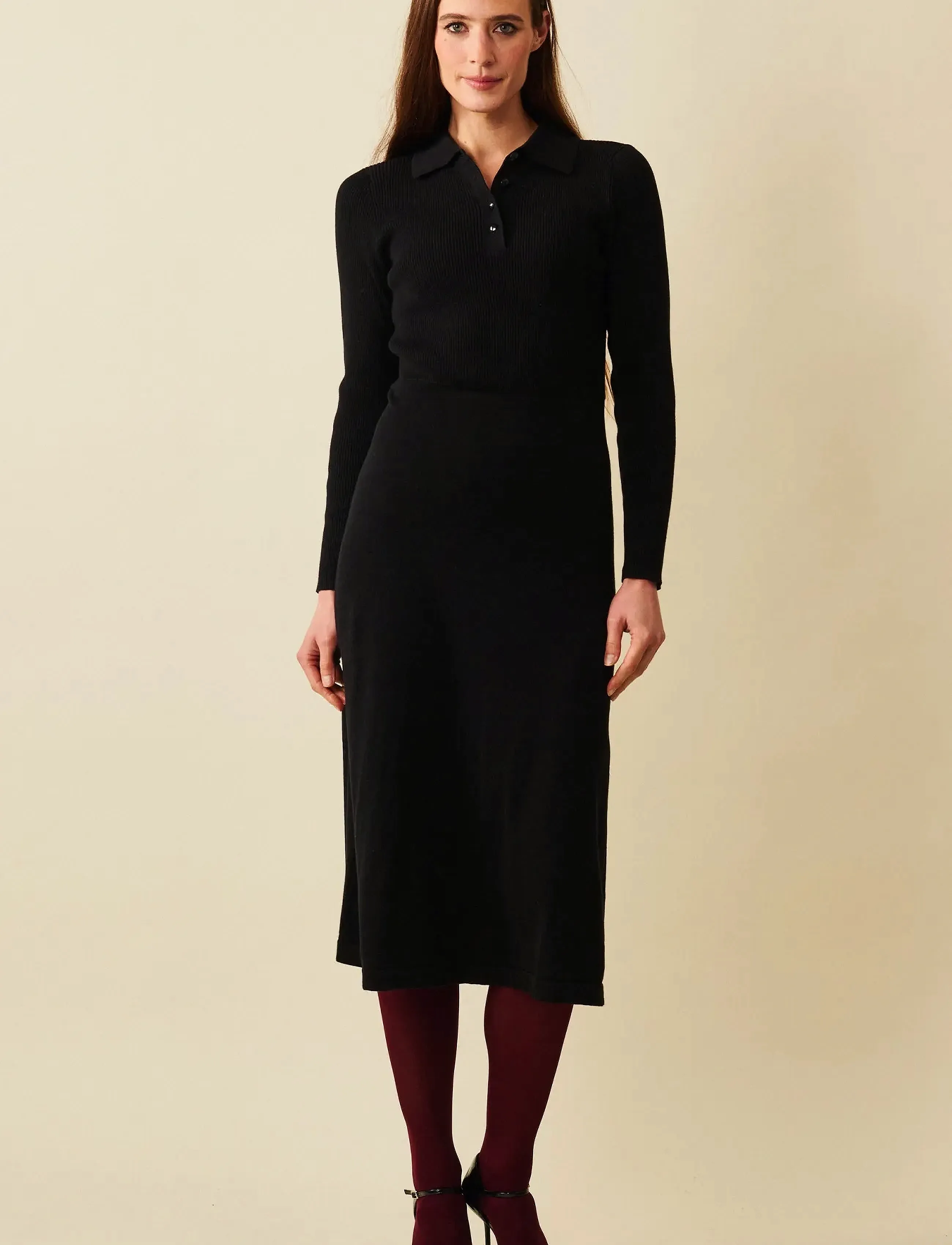 Jumperfabriken Tyne Dress, XL, Black, Kjoler > Knælange Og Midi, Dame