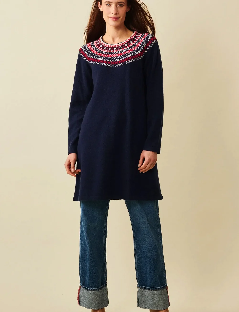 Jumperfabriken - Verna Dress - knitted dresses - navy - 0