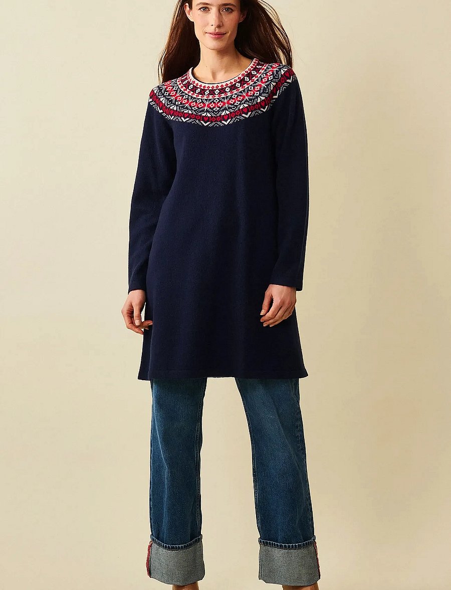 Jumperfabriken - Verna Dress - neulemekot - navy - 0