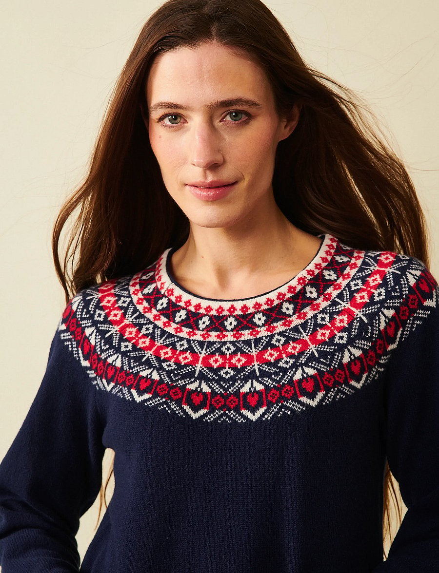 Jumperfabriken - Verna Dress - neulemekot - navy - 4