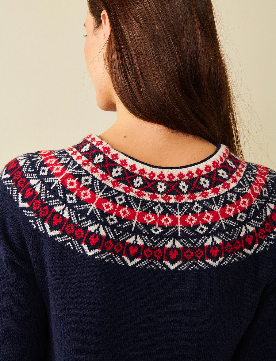Jumperfabriken - Verna Dress - neulemekot - navy - 5