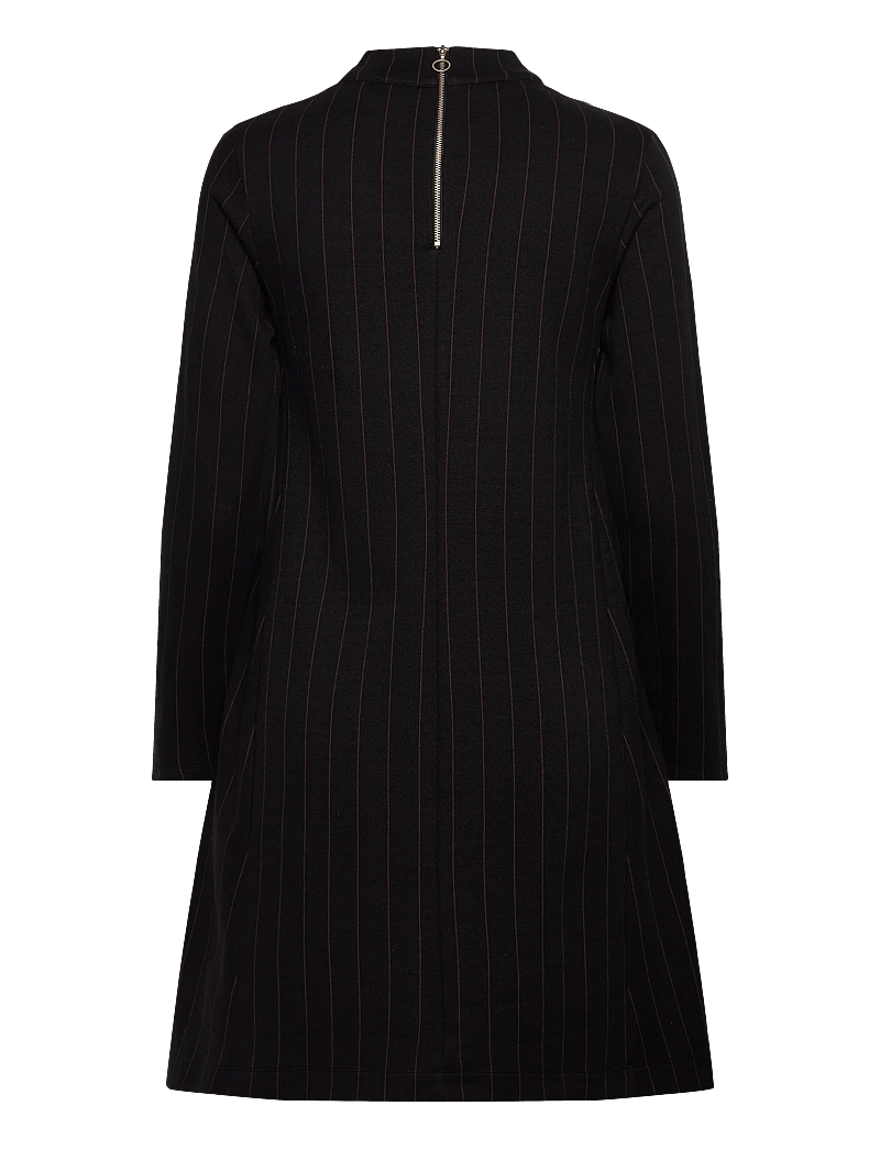 Jumperfabriken - Bernadette Stripe Dress - korte kjoler - black - 2