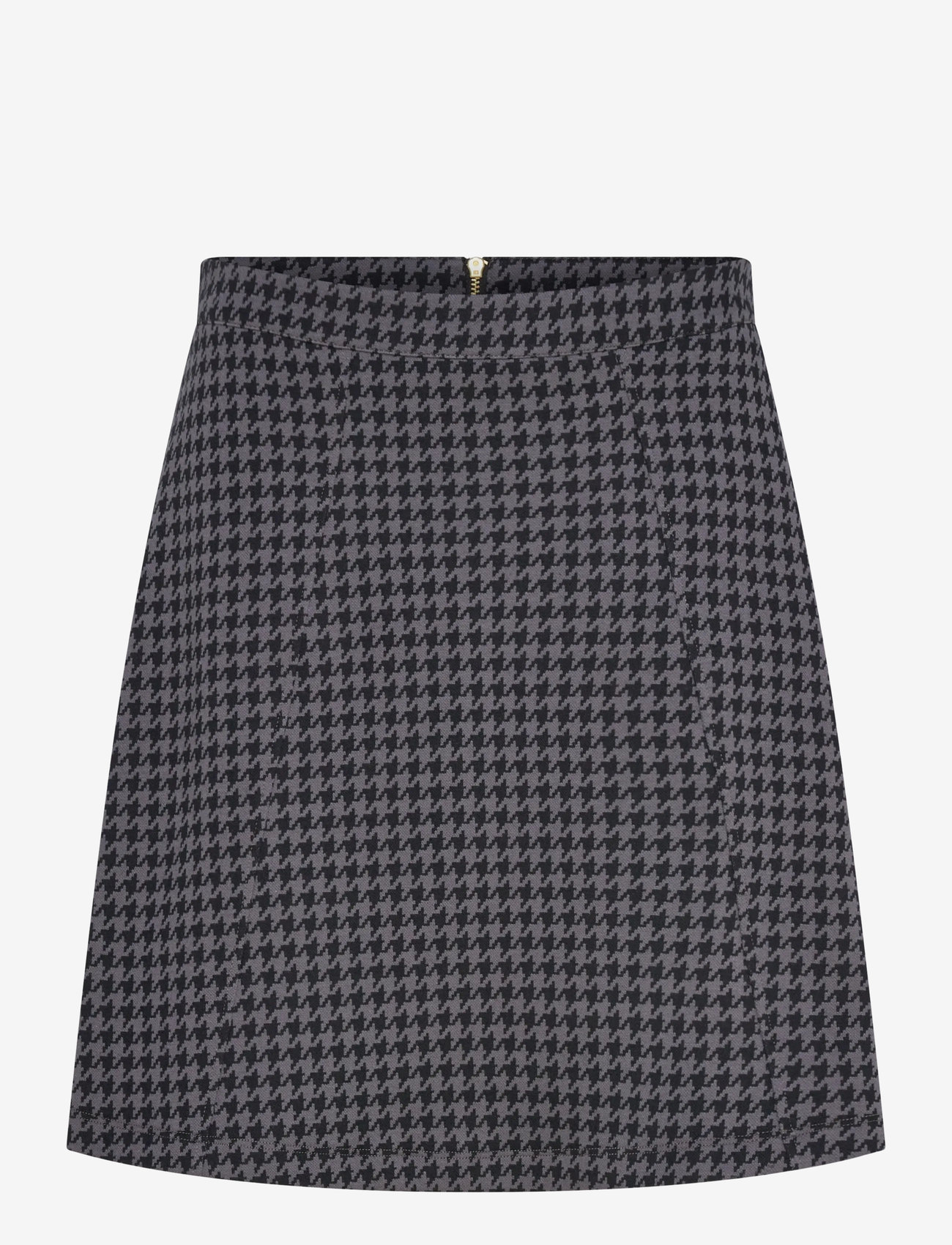 Jumperfabriken - Madeleine Houndstooth Skirt - spódnice mini - grey - 1