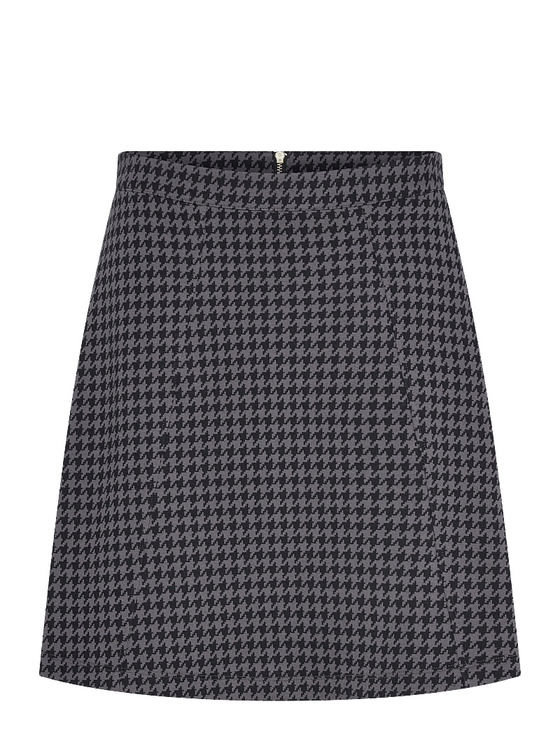 Jumperfabriken - Madeleine Houndstooth Skirt - spódnice mini - grey - 1