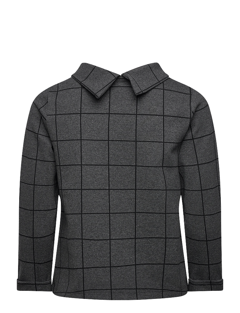 Jumperfabriken - Tara Houndstooth Jumper - alltags-style - grey - 2