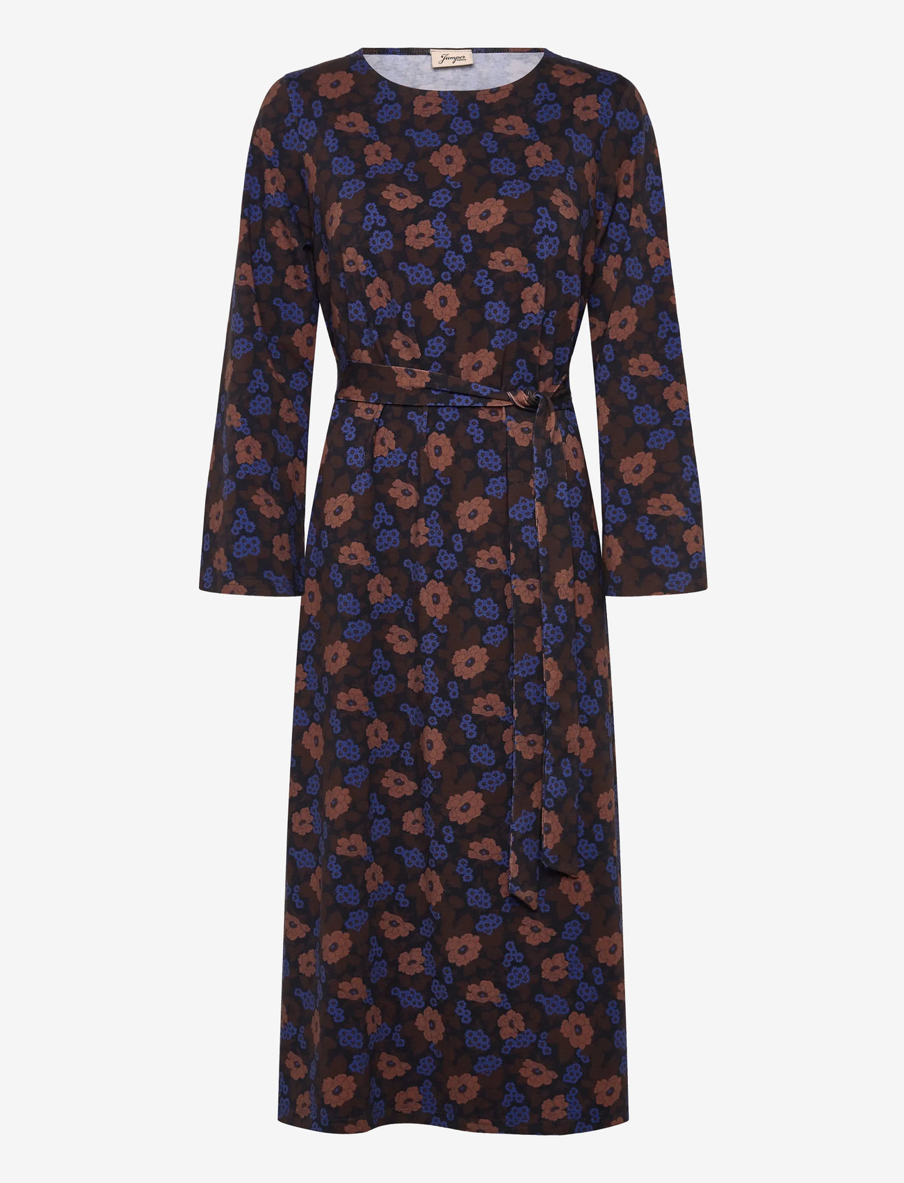 Jumperfabriken - Lenita Dress - midi kjoler - brown - 0