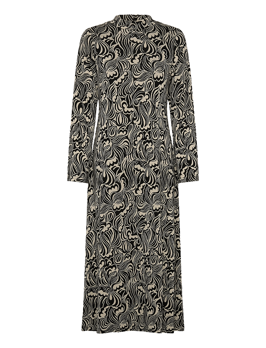 Jumperfabriken - Della Dress - midi dresses - black - 0