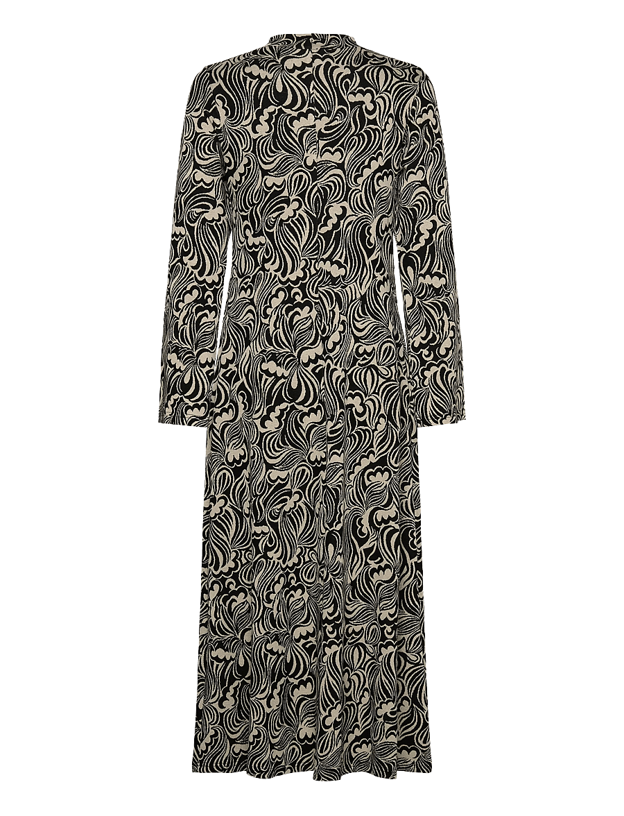 Jumperfabriken - Della Dress - midi dresses - black - 1