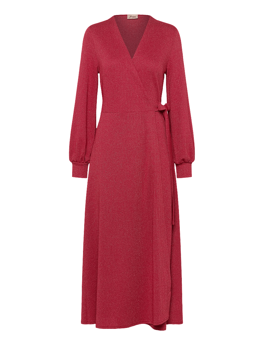 Jumperfabriken - Eveline Dress - omlottklänningar - red - 1