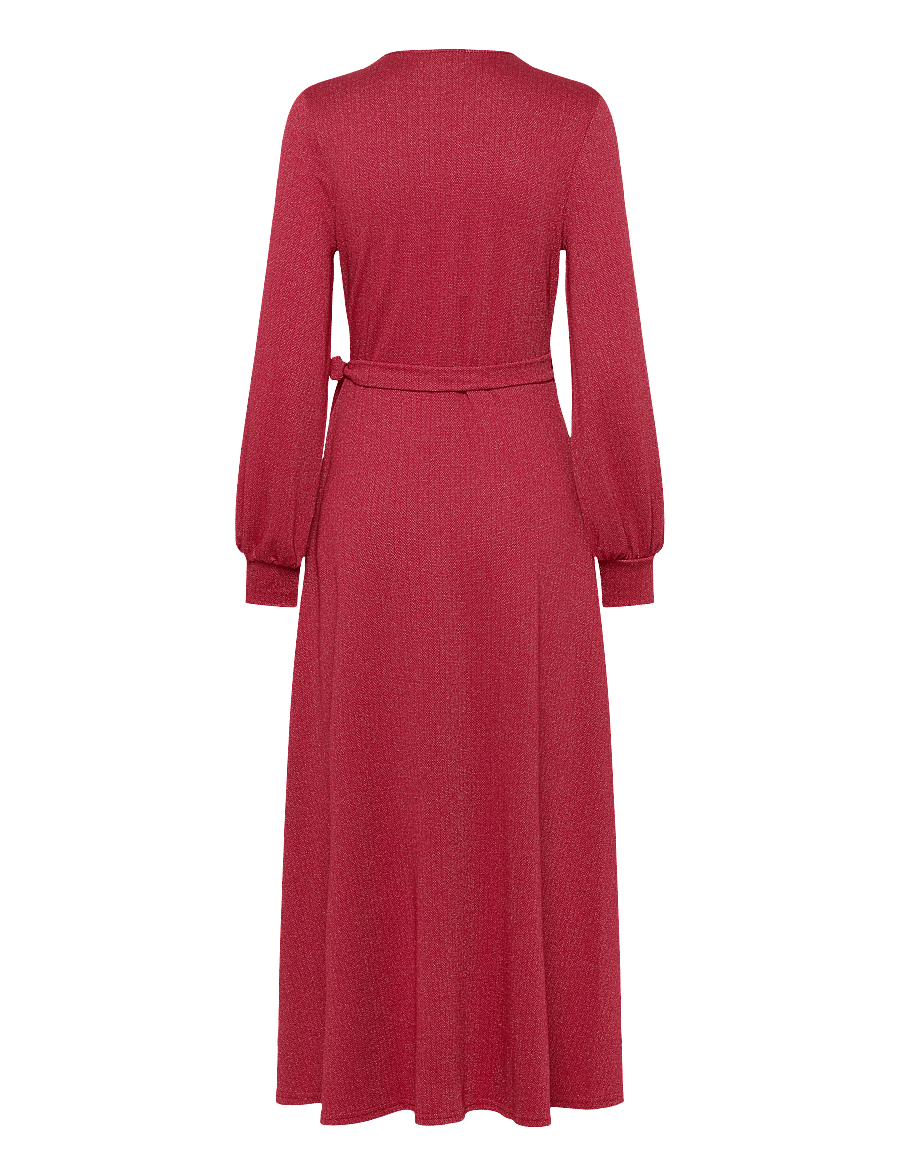 Jumperfabriken - Eveline Dress - omlottklänningar - red - 2