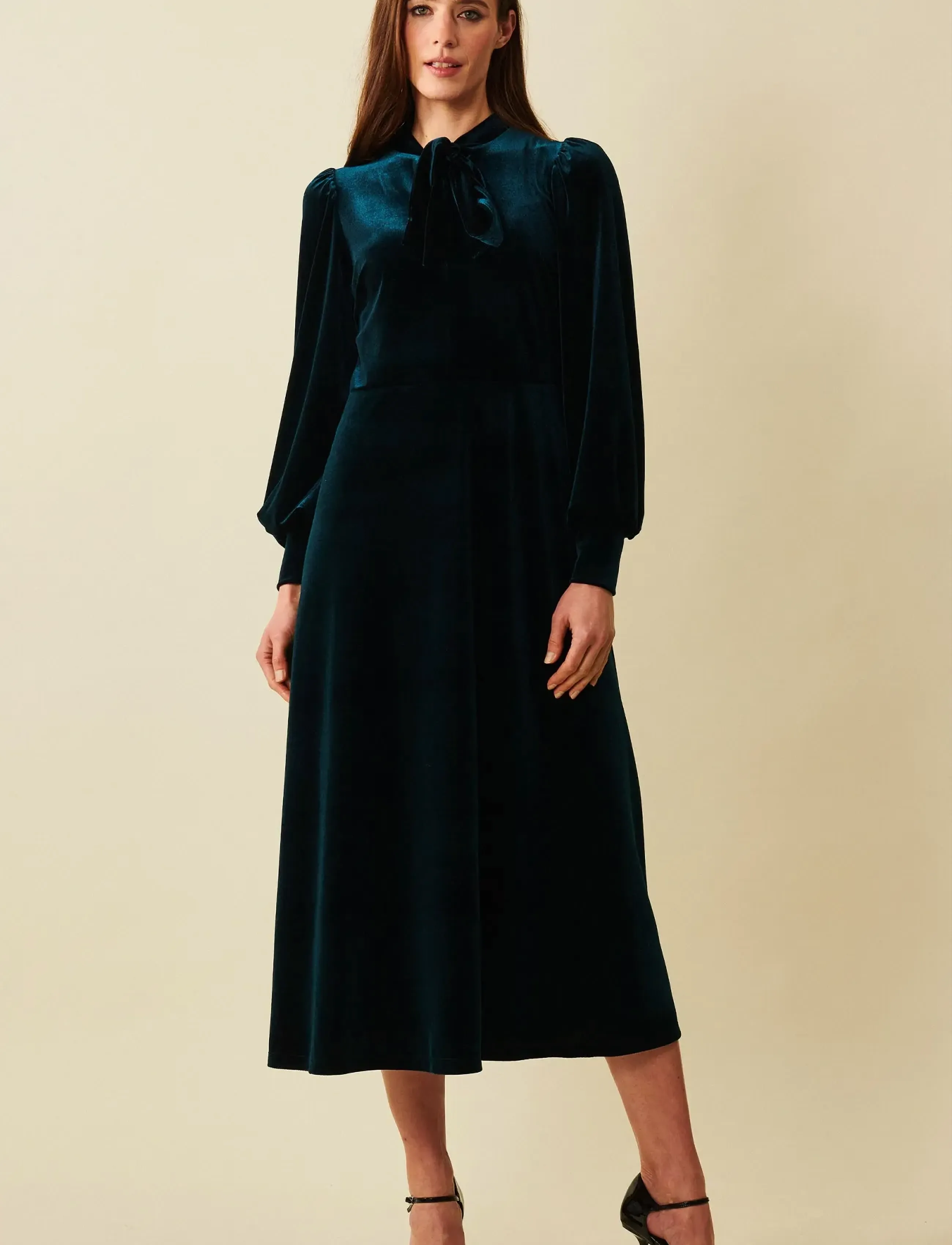 Jumperfabriken Juno Dress, XL, Green, Kjoler > Knælange Og Midi, Dame
