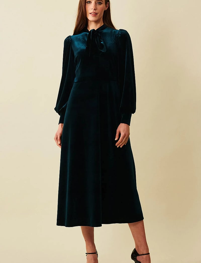 Jumperfabriken - Juno Dress - pidulikud kleidid - darkgreen - 0